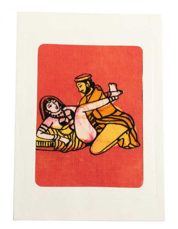 Tenture Kamasutra Batik – Carte Postale Érotique d’Inde