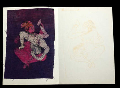 Tenture Kamasutra Batik – Carte Postale Érotique d’Inde