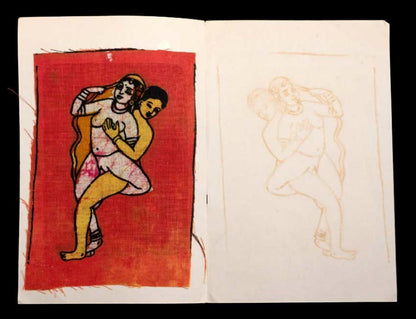 Tenture Kamasutra Batik – Carte Postale Érotique d’Inde