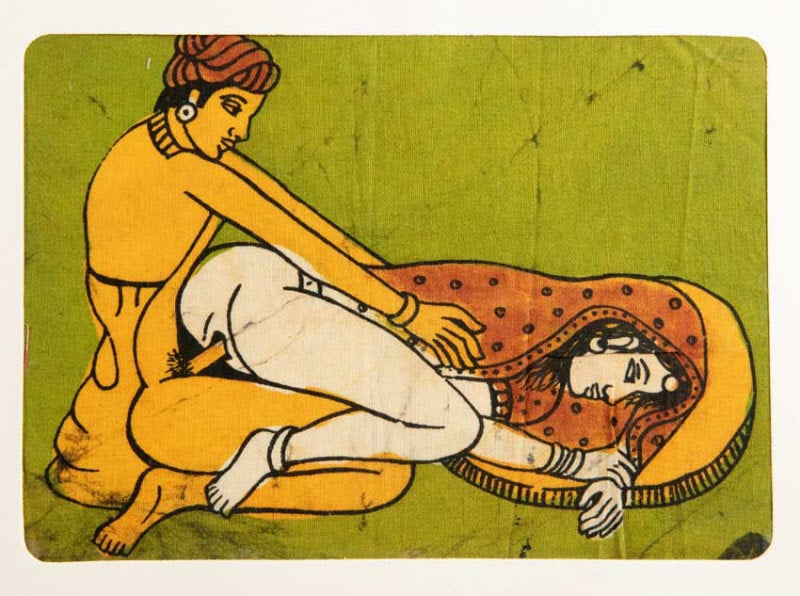 Tenture Kamasutra Batik – Miniature Érotique Indienne