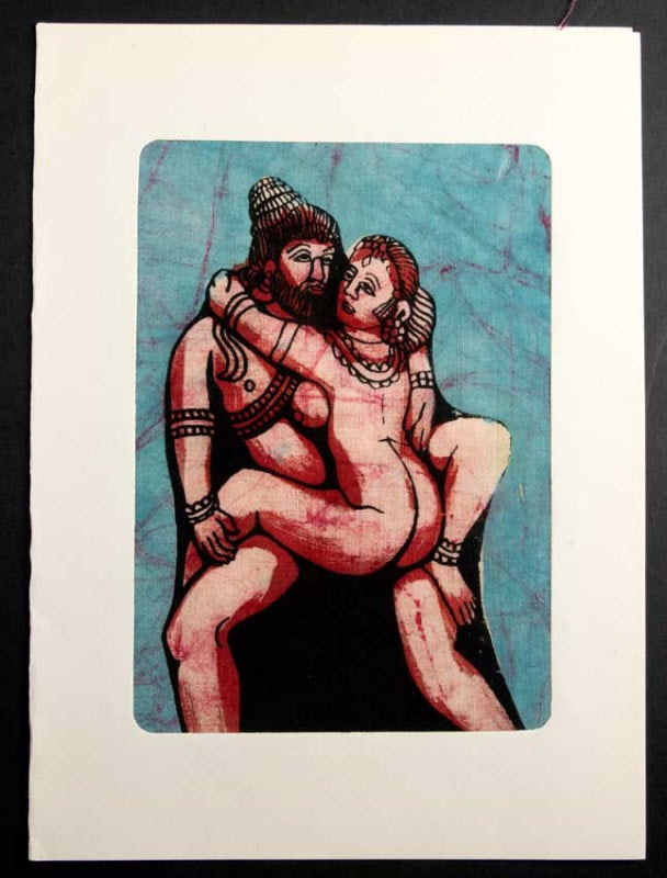 Carte Artisanale Tenture Kamasutra Batik – Erotic Art Indien