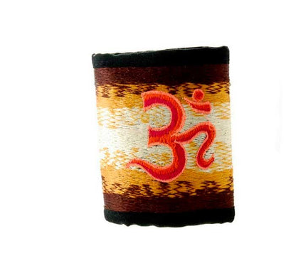 Portefeuille Rasta Om Hindouiste Brodé – Artisanat Népalais