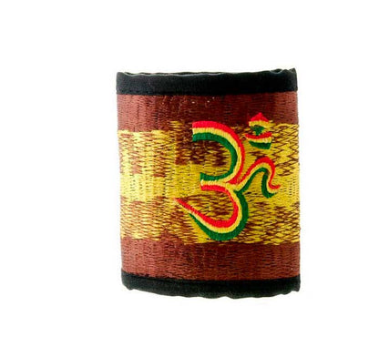 Portefeuille Rasta Om Hindouiste Brodé – Artisanat Népalais