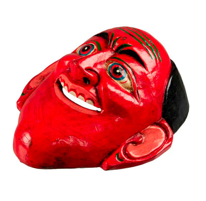 Masque Joker Rouge Danse Cham Bouddhiste – Bois Du Népal