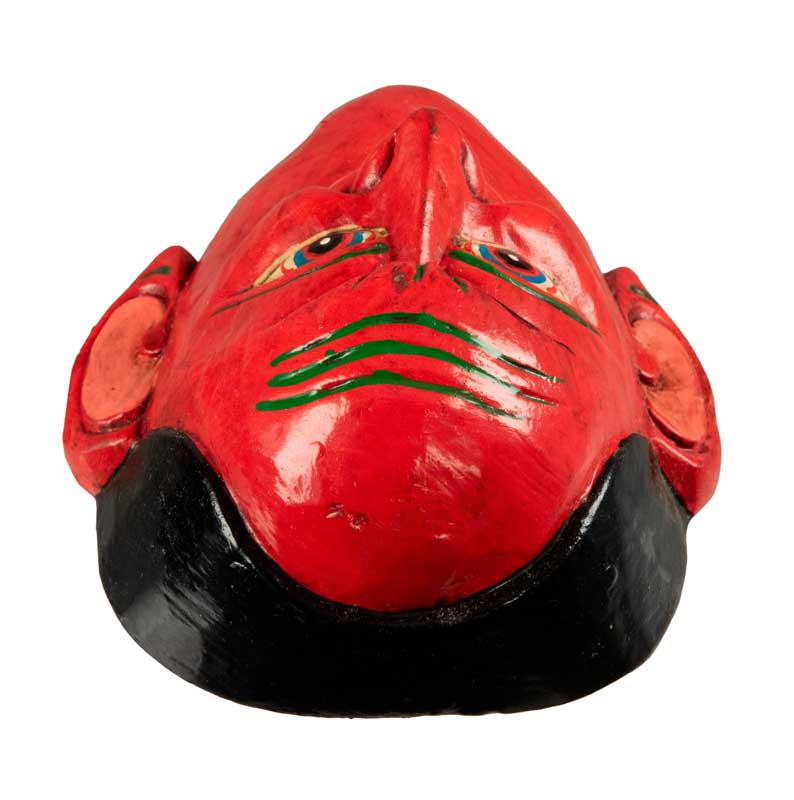 Masque Joker Rouge Danse Cham Bouddhiste – Bois Du Népal