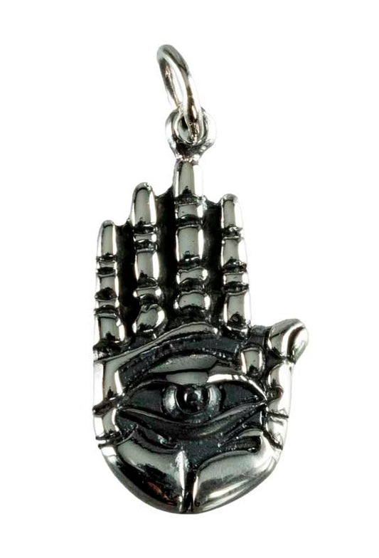 Pendentif Hamsa Mauvais Œil Main Bouddha en Argent 925