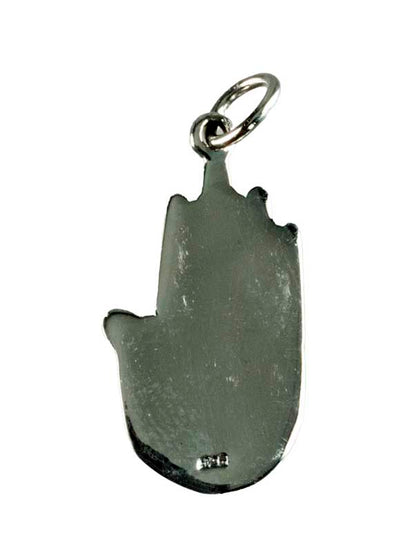 Pendentif Hamsa Mauvais Œil Main Bouddha en Argent 925