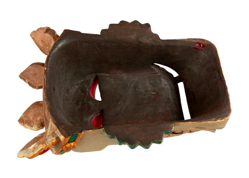 Masque Crâne Citipati – Masque Tibétain de Danse Cham en Bois