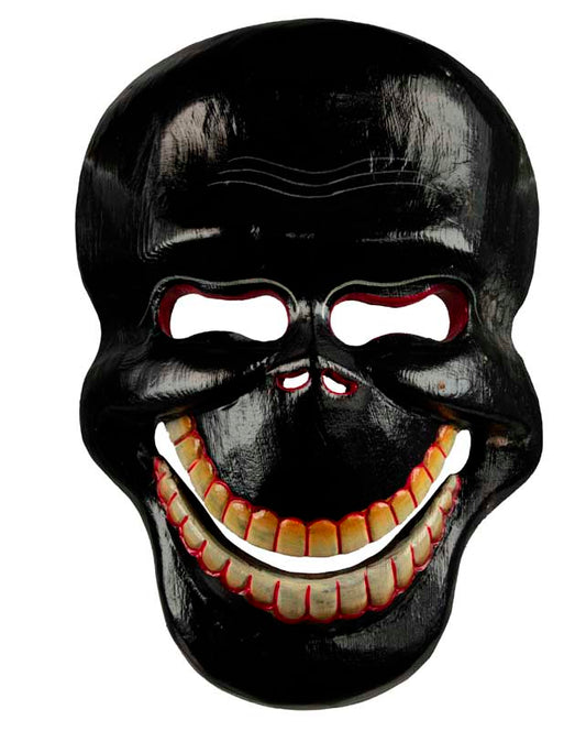 Masque Crâne Citipati Noir – Tête de Mort Rituel Bouddhiste Danse Cham