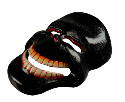 Masque Crâne Citipati Noir – Tête de Mort Rituel Bouddhiste Danse Cham