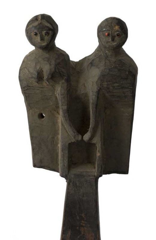 Dhodro Banam Santhal – Vièle Anthropomorphe Sarangi Ancienne 59 cm