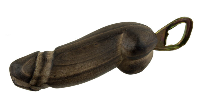 Décapsuleur Zizi En Bois De Suar – Objet Insolite Artisanal D’Indonésie