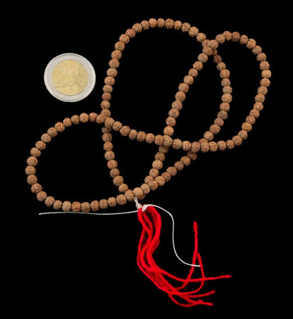 Rudraksha Mala En Graines 5 Mukhi – Chapelet De Méditation Du Népal