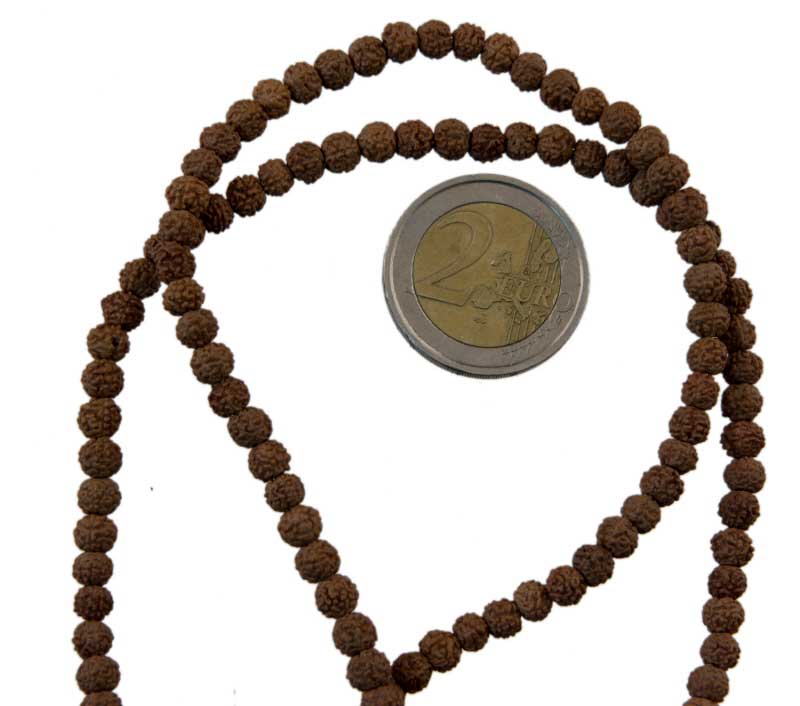 Rudraksha Mala En Graines 5 Mukhi – Chapelet De Méditation Du Népal