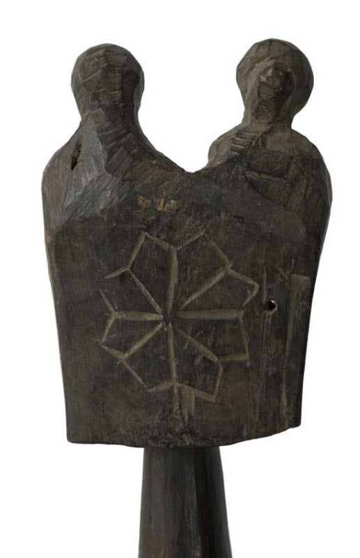 Dhodro Banam Santhal – Vièle Anthropomorphe Sarangi Ancienne 59 cm