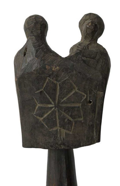 Dhodro Banam Santhal – Vièle Anthropomorphe Sarangi Ancienne 59 cm