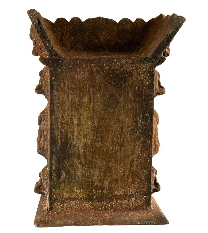 Temple bouddhiste avec statue de Bouddha Shakyamuni 25 cm – autel pagode artisanal du Népal
