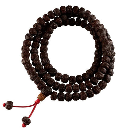 Collier Rudraksha En Graines Naturelles – Mala Traditionnel Du Népal