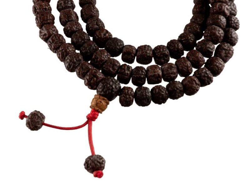 Collier Rudraksha En Graines Naturelles – Mala Traditionnel Du Népal