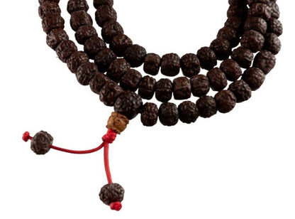 Collier Rudraksha En Graines Naturelles – Mala Traditionnel Du Népal
