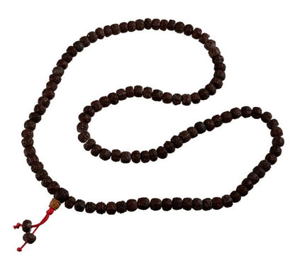 Collier Rudraksha En Graines Naturelles – Mala Traditionnel Du Népal