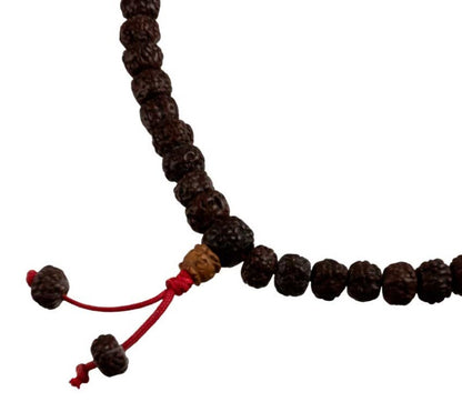 Collier Rudraksha En Graines Naturelles – Mala Traditionnel Du Népal