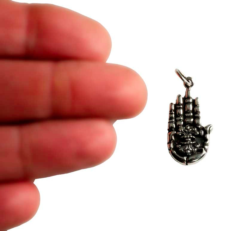 Pendentif Main de Bouddha Vajra en Argent 925