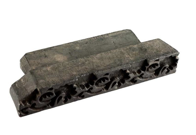 Tampon Indien En Bois Ancien Du Rajasthan Motif Ornemental