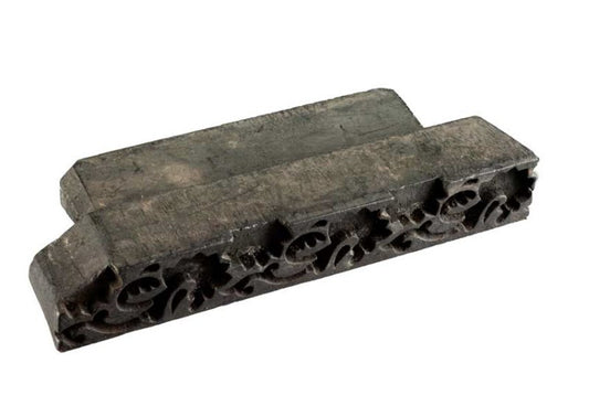 Tampon Indien En Bois Ancien Du Rajasthan Motif Ornemental