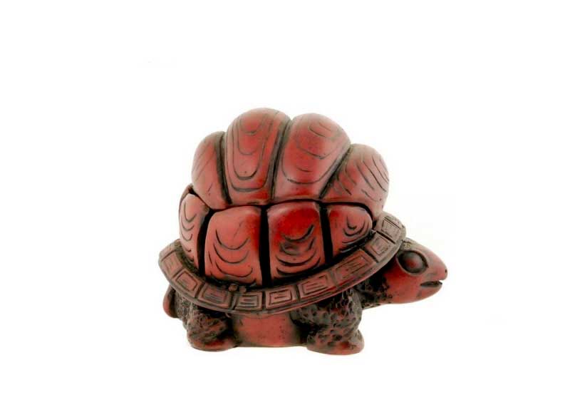 Boîte À Bijoux Tortue En Résine – Vide-Poche Décoratif Du Népal