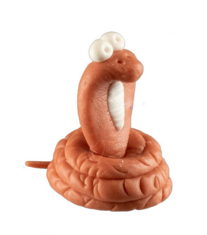 Figurine Miniature Cobra – Artisanat Thaïlandais en Pâte Polymère