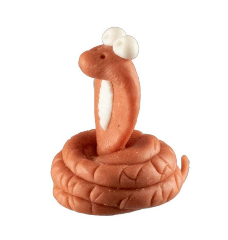 Figurine Miniature Cobra – Artisanat Thaïlandais en Pâte Polymère