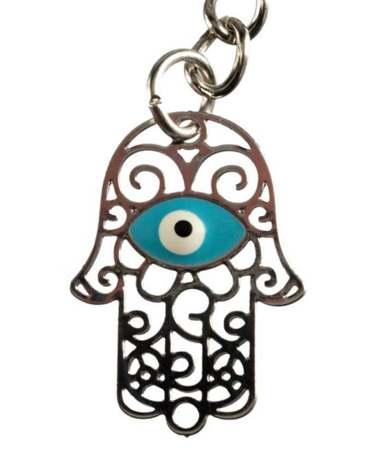 Porte-Clés Main de Fatma et Œil Turc – Bijou de Sac Oriental