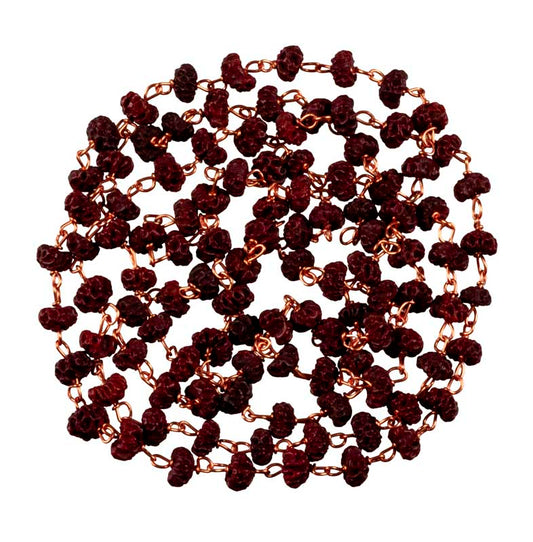 Chapelet Mala Décoratif En Graine De Rudraksha – Collier Pour Statue De Divinité