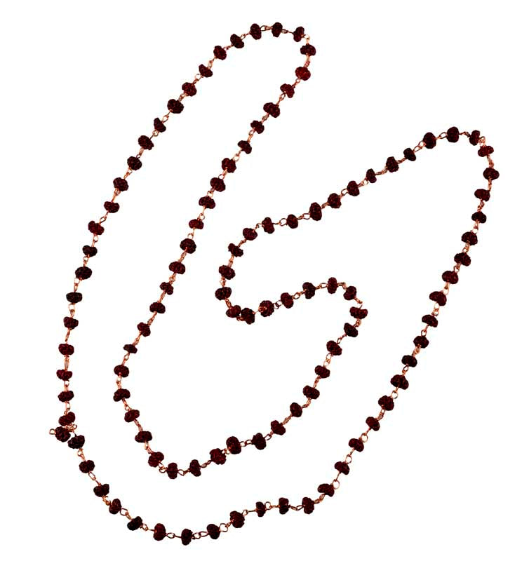 Chapelet Mala Décoratif En Graine De Rudraksha – Collier Pour Statue De Divinité