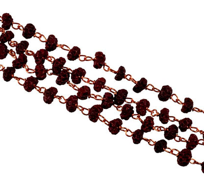 Chapelet Mala Décoratif En Graine De Rudraksha – Collier Pour Statue De Divinité