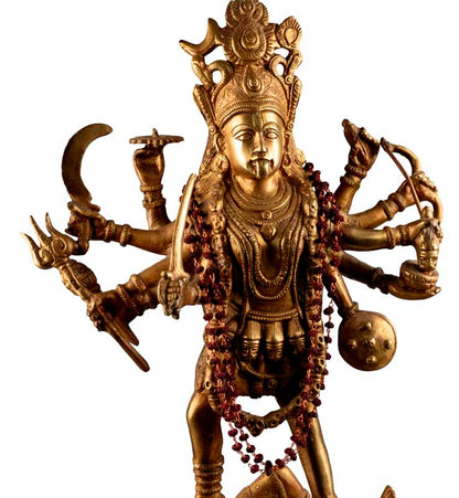 Chapelet Mala Décoratif En Graine De Rudraksha – Collier Pour Statue De Divinité