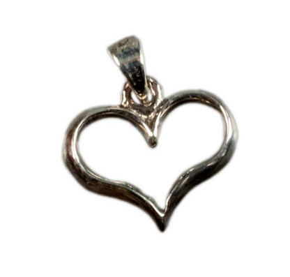 Pendentif Cœur en Argent Massif 925 – Bijou Classique et Intemporel