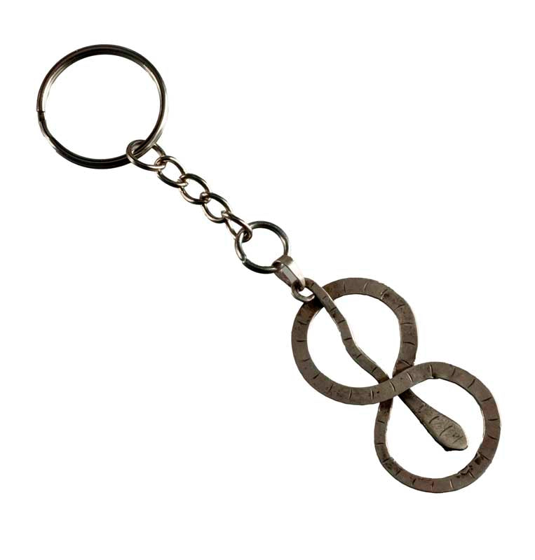 Bijou de Sac Serpent – Porte-Clé en Métal du Népal