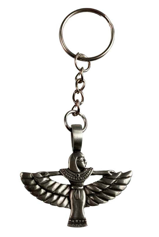 Déesse Isis Ailée, Bijou de Sac ou Porte-Clé en Métal – Symbole de l’Égypte Antique