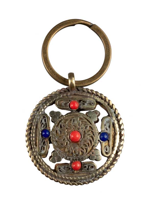 Bijou de Sac Om Tibétain et Mandala Recto-Verso – Porte-Clé