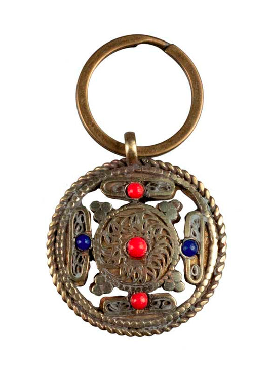 Bijou de Sac Om Tibétain et Mandala Recto-Verso – Porte-Clé