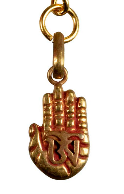 Porte-Clés Main de Bouddha avec Om Sacré – Bijou de Sac Spirituel