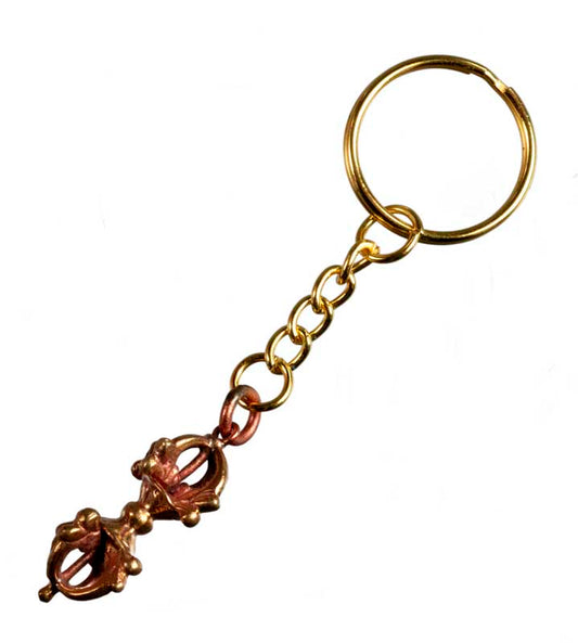 Porte-Clé Vajra Dorje Tibétain en Cuivre