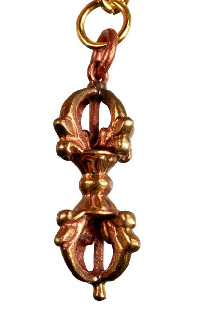 Porte-Clé Vajra Dorje Tibétain en Cuivre