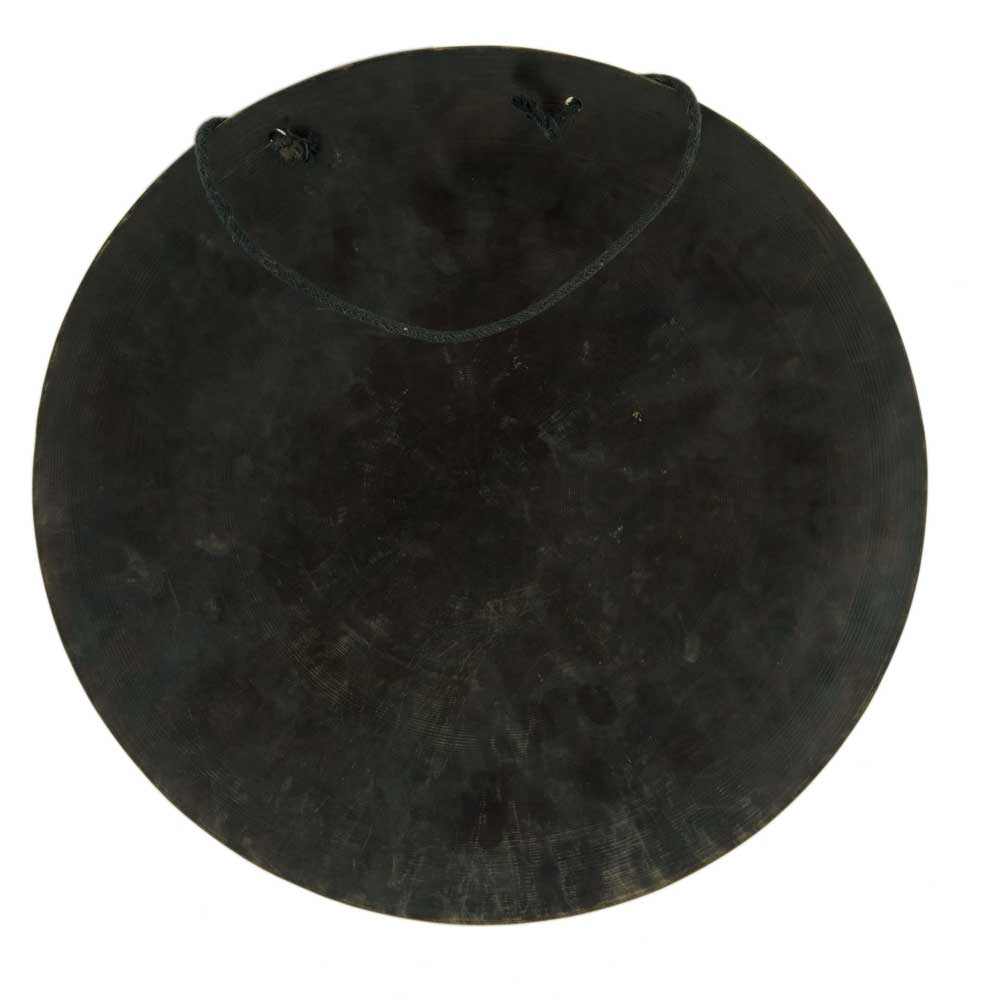 Gong Tibétain Bouddhiste Conque Gravée avec Mailloche