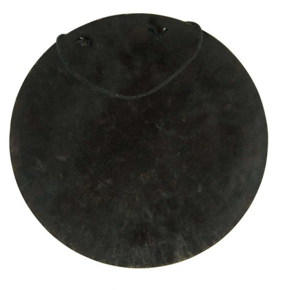 Gong Tibétain Bouddhiste Conque Gravée avec Mailloche