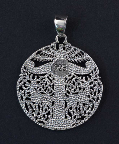 Pendentif Rune Irminsul Yggdrasil en Argent Massif 925 - Viking