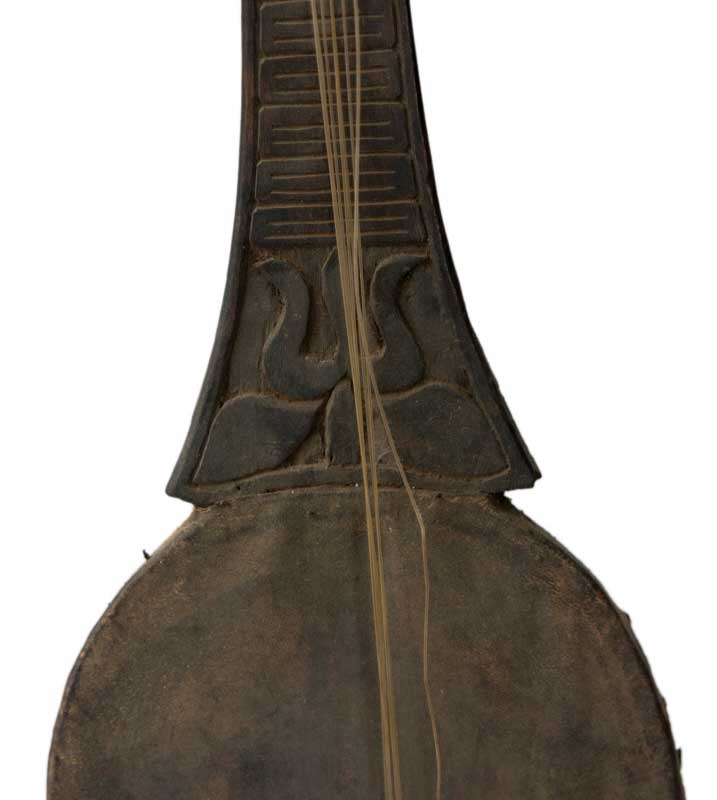 Dranyen Tungna Ancien – Luth Dragon Traditionnel du Népal 73 cm