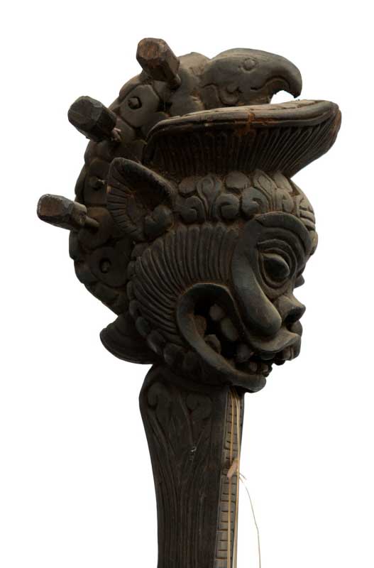 Dranyen Tungna Ancien – Luth Dragon Traditionnel du Népal 73 cm
